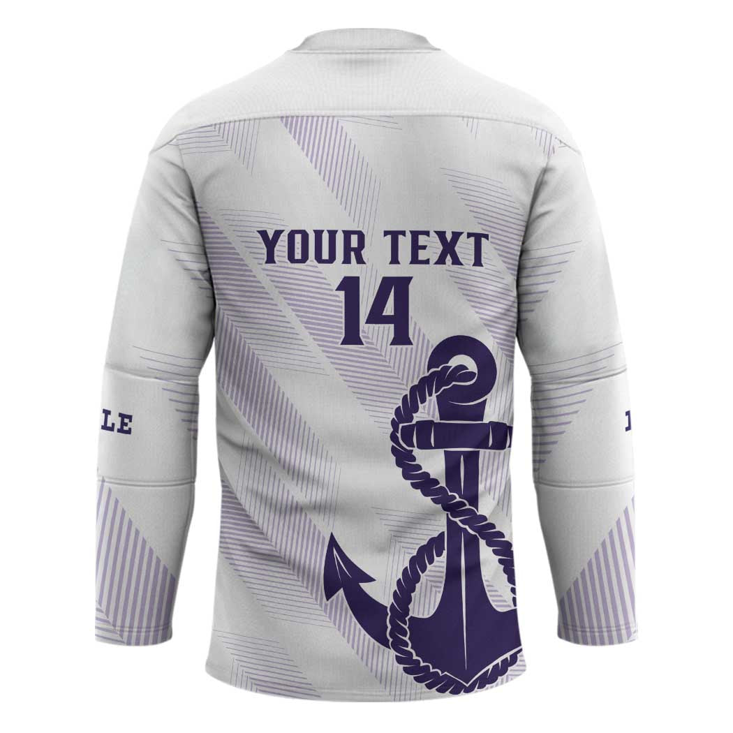 Dockers Football Custom Hockey Jersey Fremantle Anchor Simple Style - Aussie Hoodie