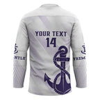 Dockers Football Custom Hockey Jersey Fremantle Anchor Simple Style - Aussie Hoodie