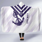 Dockers Football Custom Hooded Blanket Fremantle Anchor Simple Style - Aussie Hoodie