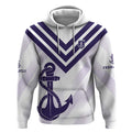 Dockers Football Custom Hoodie Fremantle Anchor Simple Style - Aussie Hoodie