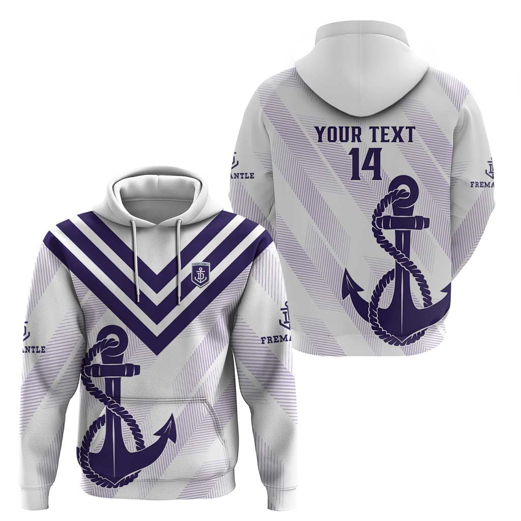 Dockers Football Custom Hoodie Fremantle Anchor Simple Style - Aussie Hoodie
