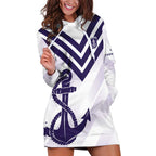 Dockers Football Custom Hoodie Dress Fremantle Anchor Simple Style - Aussie Hoodie