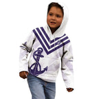 Dockers Football Custom Kid Hoodie Fremantle Anchor Simple Style - Aussie Hoodie