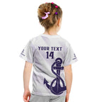 Dockers Football Custom Kid T Shirt Fremantle Anchor Simple Style - Aussie Hoodie