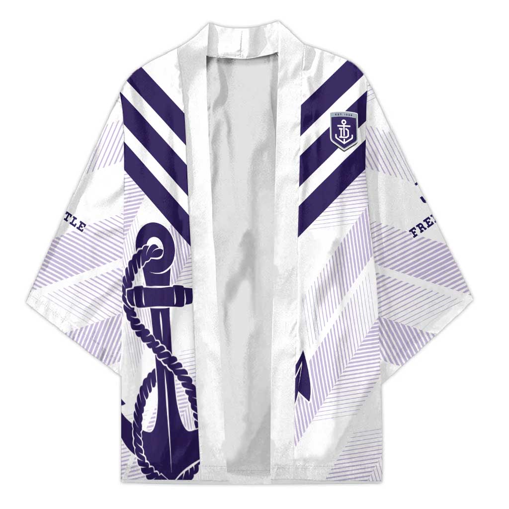 Dockers Football Custom Kimono Fremantle Anchor Simple Style - Aussie Hoodie