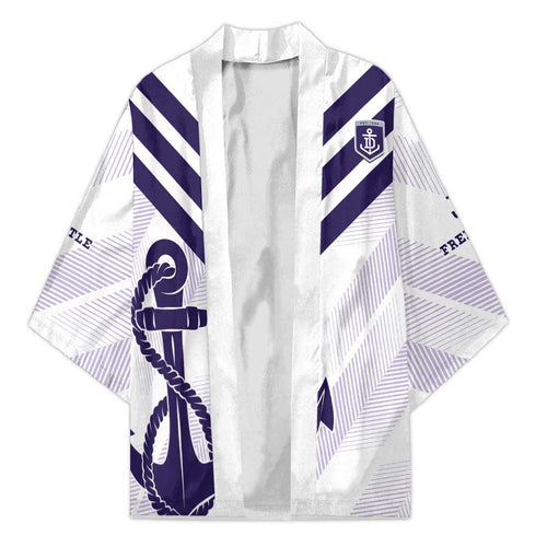 Dockers Football Custom Kimono Fremantle Anchor Simple Style - Aussie Hoodie