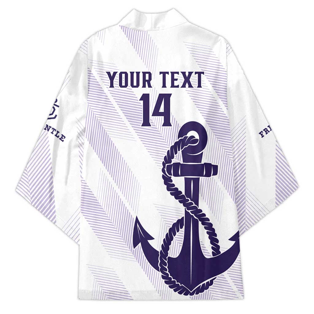 Dockers Football Custom Kimono Fremantle Anchor Simple Style - Aussie Hoodie