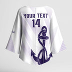 Dockers Football Custom Kimono Sleeve Blouse Fremantle Anchor Simple Style - Aussie Hoodie