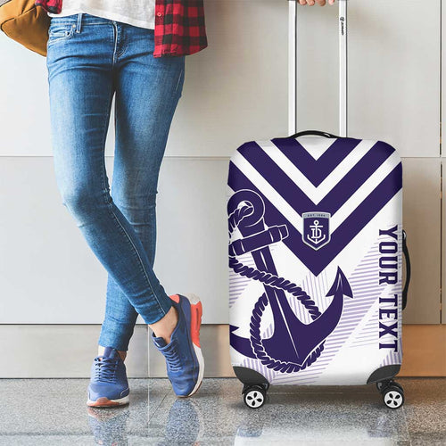 Dockers Football Custom Luggage Cover Fremantle Anchor Simple Style - Aussie Hoodie