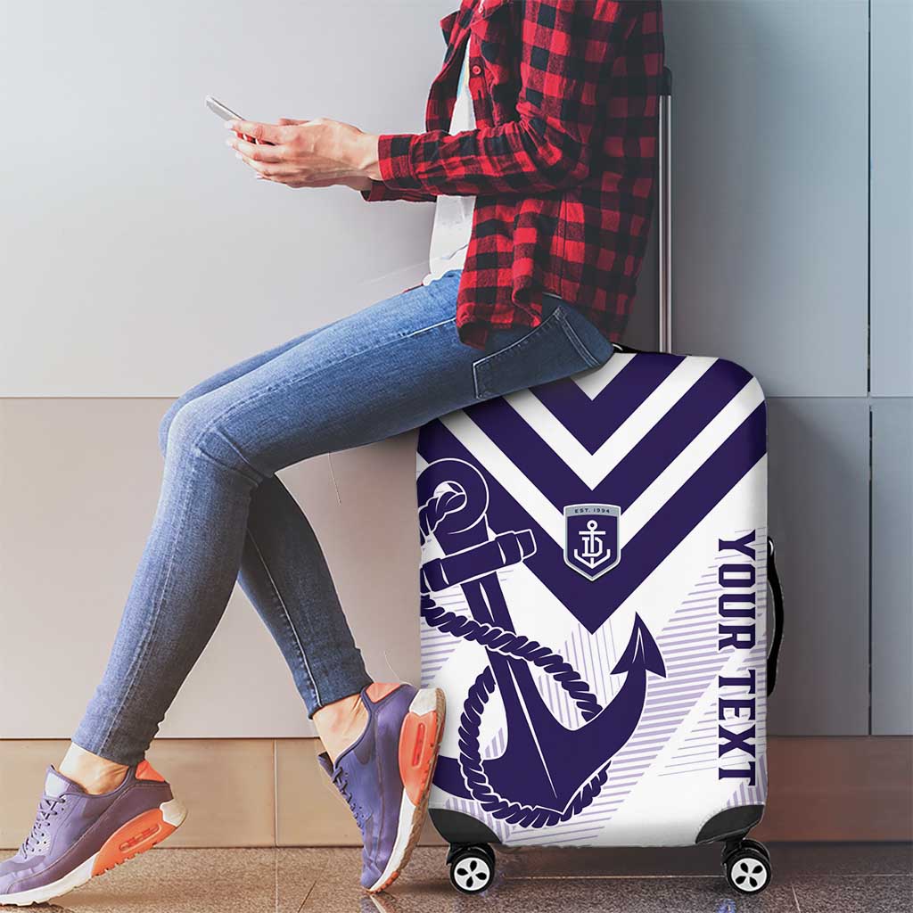 Dockers Football Custom Luggage Cover Fremantle Anchor Simple Style - Aussie Hoodie