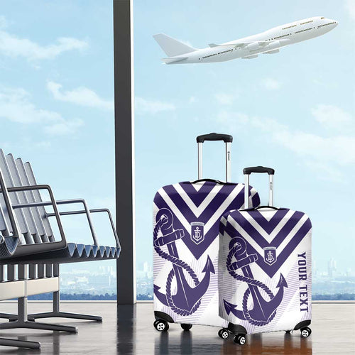 Dockers Football Custom Luggage Cover Fremantle Anchor Simple Style - Aussie Hoodie