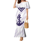 Dockers Football Custom Mermaid Dress Fremantle Anchor Simple Style - Aussie Hoodie