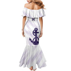 Dockers Football Custom Mermaid Dress Fremantle Anchor Simple Style - Aussie Hoodie