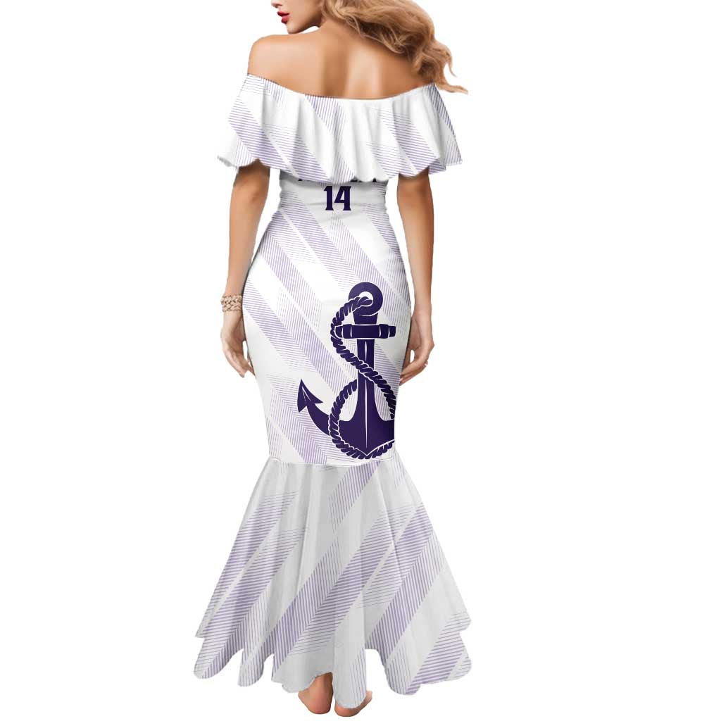 Dockers Football Custom Mermaid Dress Fremantle Anchor Simple Style - Aussie Hoodie