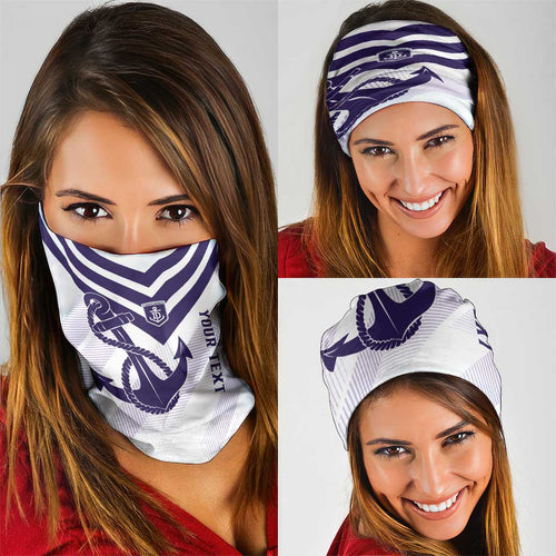 Dockers Football Custom Neck Gaiter Fremantle Anchor Simple Style - Aussie Hoodie