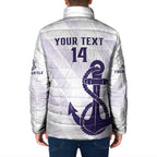 Dockers Football Custom Padded Jacket Fremantle Anchor Simple Style - Aussie Hoodie