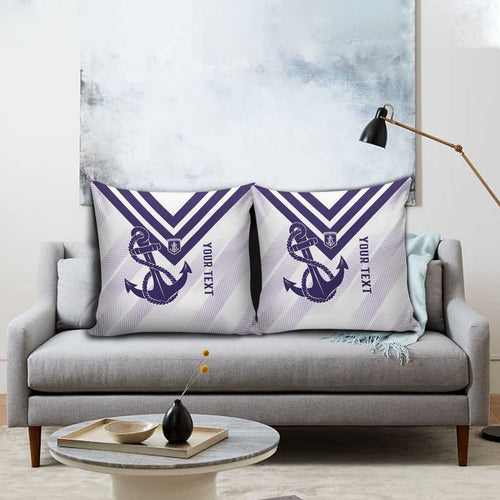 Dockers Football Custom Pillow Cover Fremantle Anchor Simple Style - Aussie Hoodie