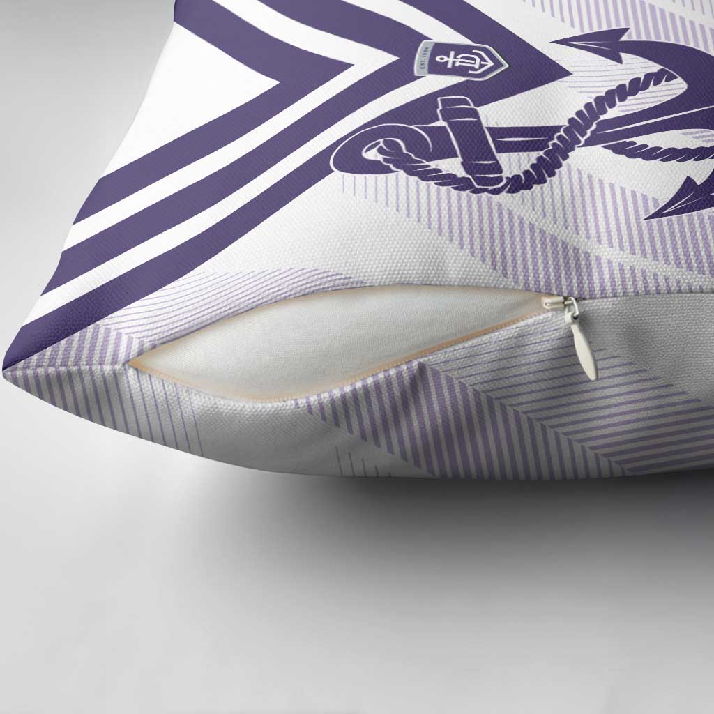 Dockers Football Custom Pillow Cover Fremantle Anchor Simple Style - Aussie Hoodie