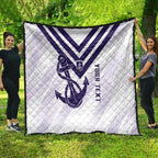 Dockers Football Custom Quilt Fremantle Anchor Simple Style - Aussie Hoodie