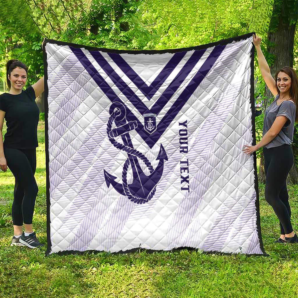 Dockers Football Custom Quilt Fremantle Anchor Simple Style - Aussie Hoodie