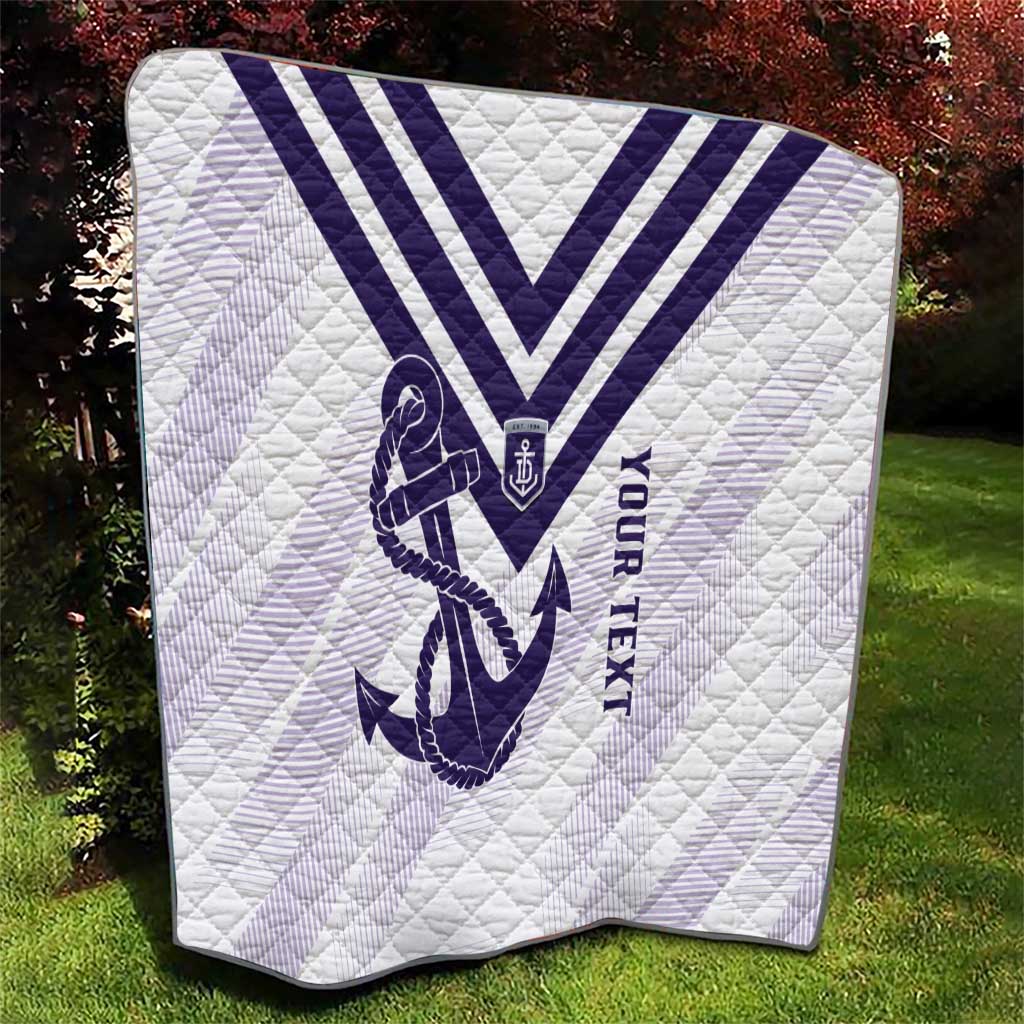 Dockers Football Custom Quilt Fremantle Anchor Simple Style - Aussie Hoodie