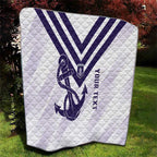 Dockers Football Custom Quilt Fremantle Anchor Simple Style - Aussie Hoodie