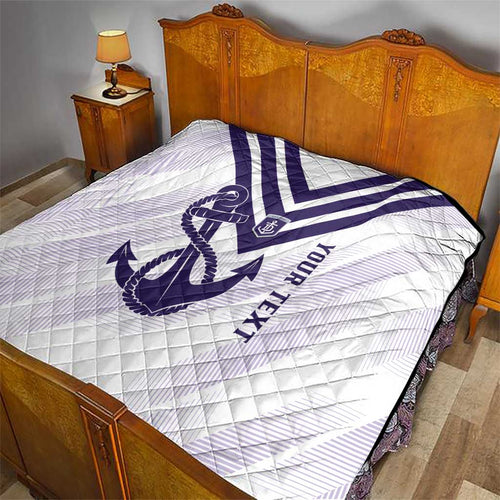 Dockers Football Custom Quilt Fremantle Anchor Simple Style - Aussie Hoodie