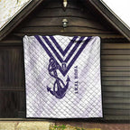 Dockers Football Custom Quilt Fremantle Anchor Simple Style - Aussie Hoodie