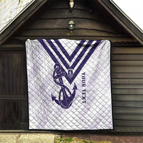 Dockers Football Custom Quilt Fremantle Anchor Simple Style - Aussie Hoodie