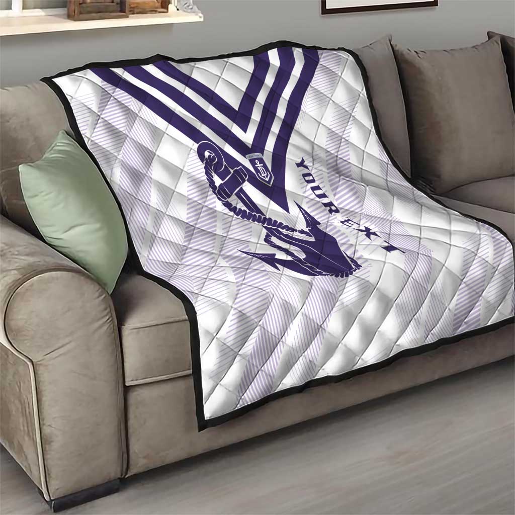 Dockers Football Custom Quilt Fremantle Anchor Simple Style - Aussie Hoodie