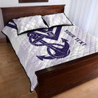 Dockers Football Custom Quilt Bed Set Fremantle Anchor Simple Style - Aussie Hoodie