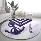 Dockers Football Custom Round Carpet Fremantle Anchor Simple Style - Aussie Hoodie