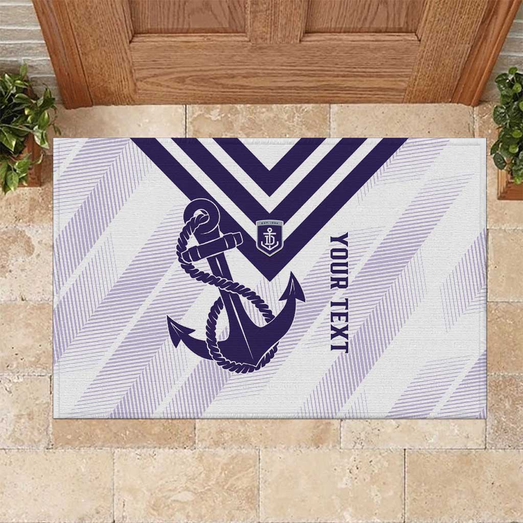 Dockers Football Custom Rubber Doormat Fremantle Anchor Simple Style - Aussie Hoodie