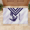 Dockers Football Custom Rubber Doormat Fremantle Anchor Simple Style - Aussie Hoodie
