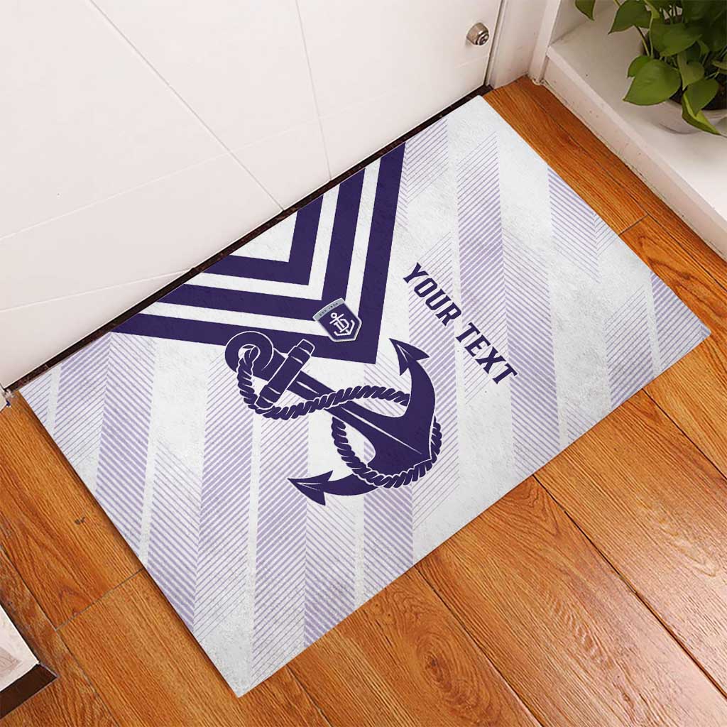 Dockers Football Custom Rubber Doormat Fremantle Anchor Simple Style - Aussie Hoodie
