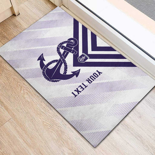 Dockers Football Custom Rubber Doormat Fremantle Anchor Simple Style - Aussie Hoodie