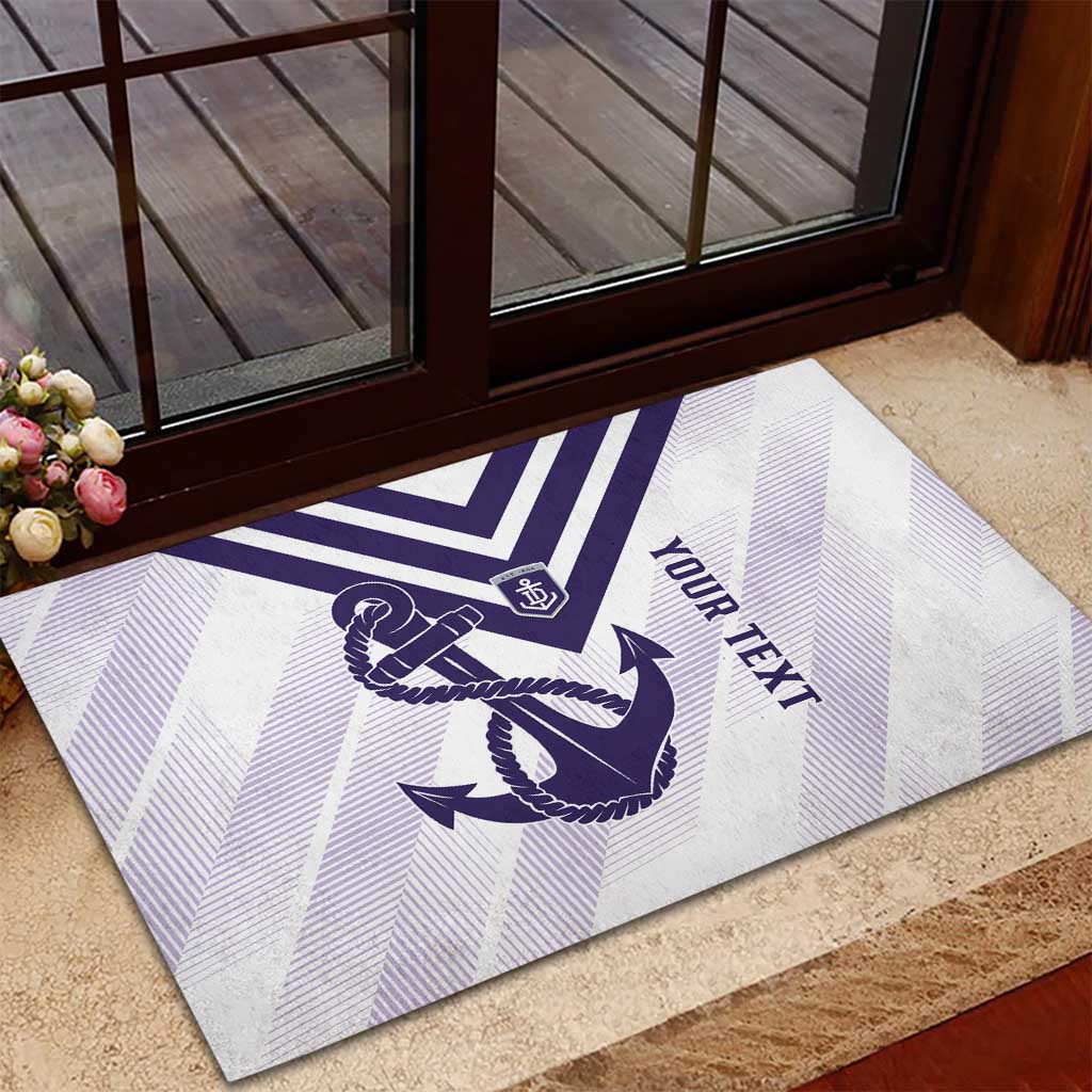 Dockers Football Custom Rubber Doormat Fremantle Anchor Simple Style - Aussie Hoodie
