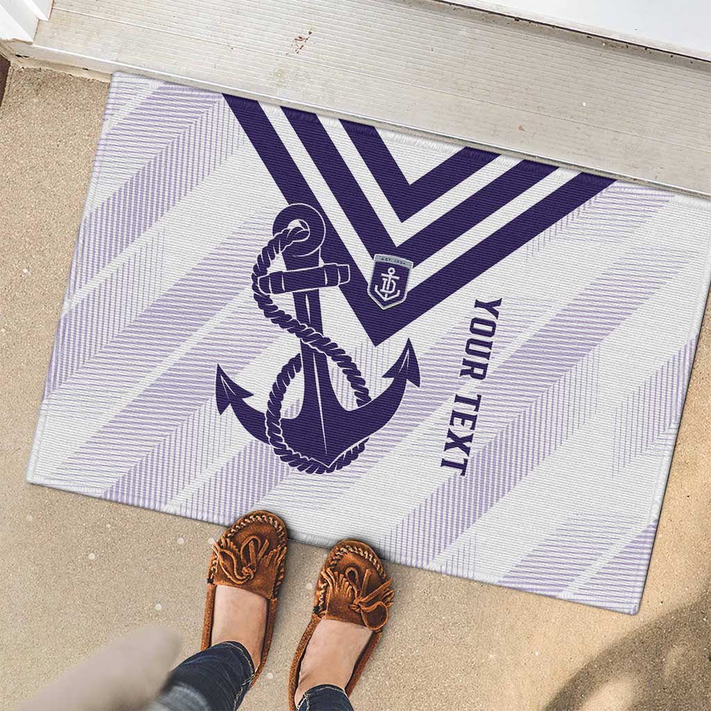Dockers Football Custom Rubber Doormat Fremantle Anchor Simple Style - Aussie Hoodie