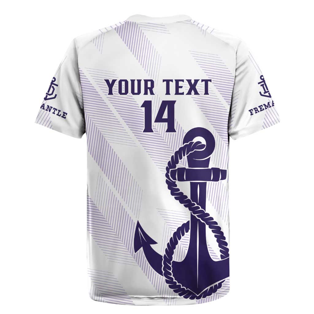 Dockers Football Custom Rugby Jersey Fremantle Anchor Simple Style - Aussie Hoodie
