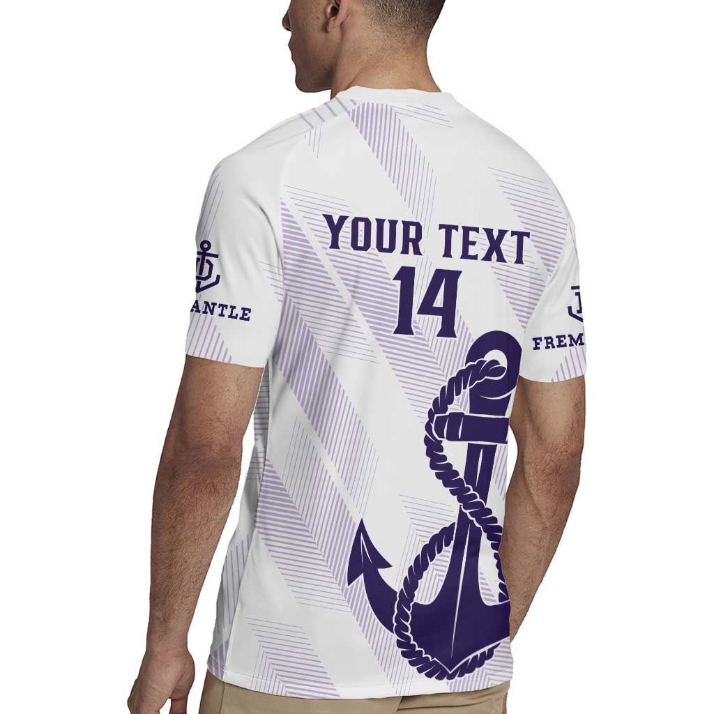 Dockers Football Custom Rugby Jersey Fremantle Anchor Simple Style - Aussie Hoodie
