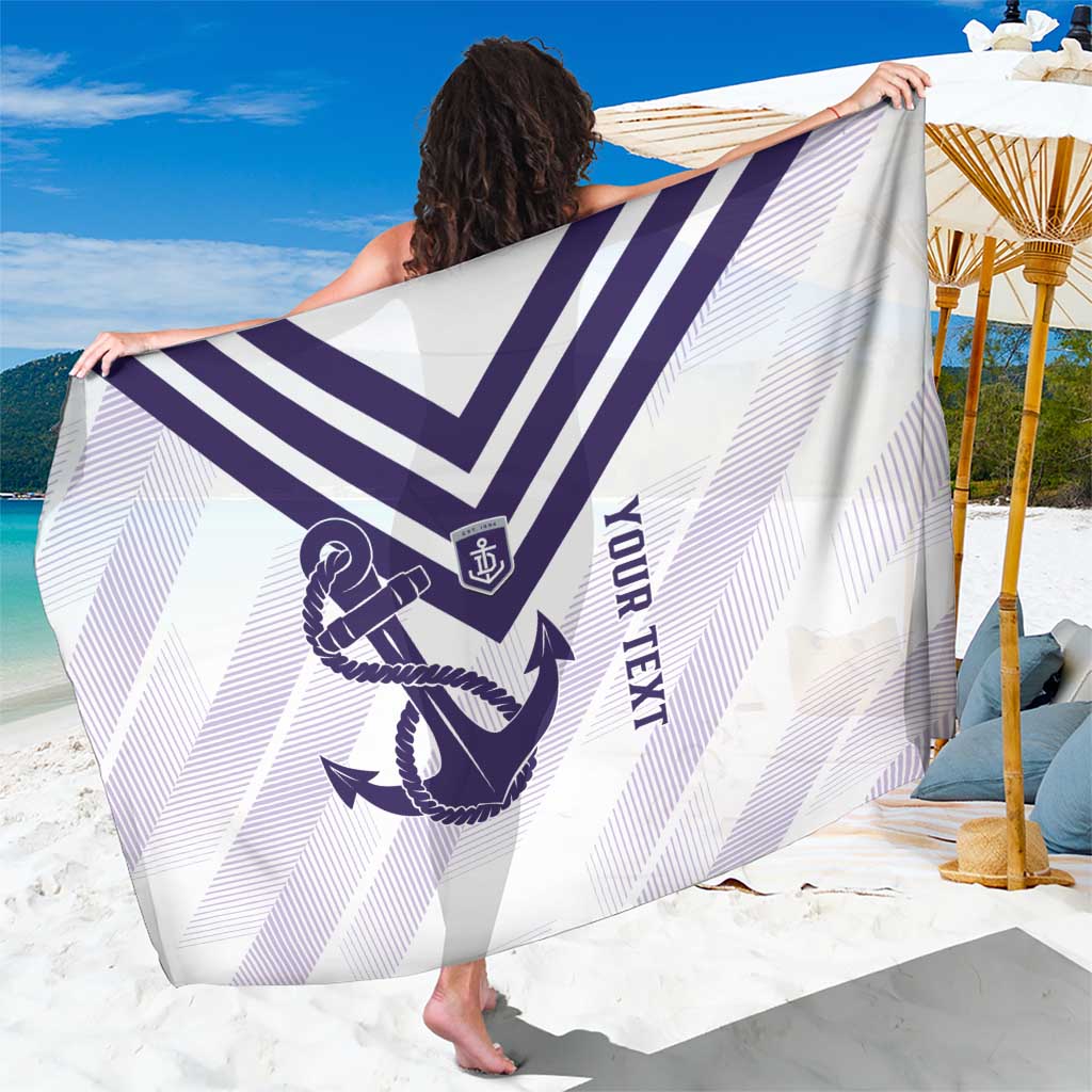 Dockers Football Custom Sarong Fremantle Anchor Simple Style - Aussie Hoodie