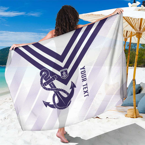 Dockers Football Custom Sarong Fremantle Anchor Simple Style - Aussie Hoodie