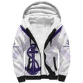Dockers Football Custom Sherpa Hoodie Fremantle Anchor Simple Style - Aussie Hoodie