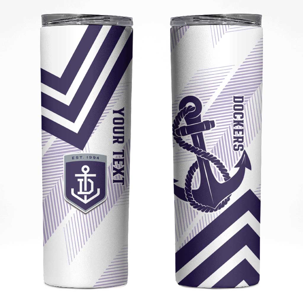 Dockers Football Custom Skinny Tumbler Fremantle Anchor Simple Style - Aussie Hoodie