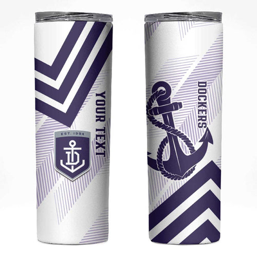 Dockers Football Custom Skinny Tumbler Fremantle Anchor Simple Style - Aussie Hoodie