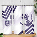 Dockers Football Custom Skinny Tumbler Fremantle Anchor Simple Style - Aussie Hoodie
