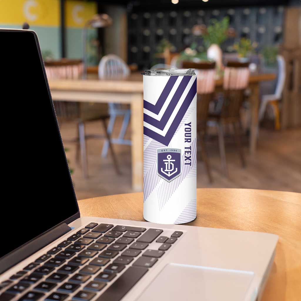 Dockers Football Custom Skinny Tumbler Fremantle Anchor Simple Style - Aussie Hoodie