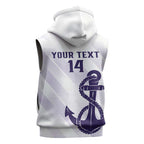 Dockers Football Custom Sleeveless Hoodie Fremantle Anchor Simple Style - Aussie Hoodie