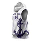 Dockers Football Custom Sleeveless Hoodie Fremantle Anchor Simple Style - Aussie Hoodie