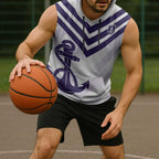 Dockers Football Custom Sleeveless Hoodie Fremantle Anchor Simple Style - Aussie Hoodie